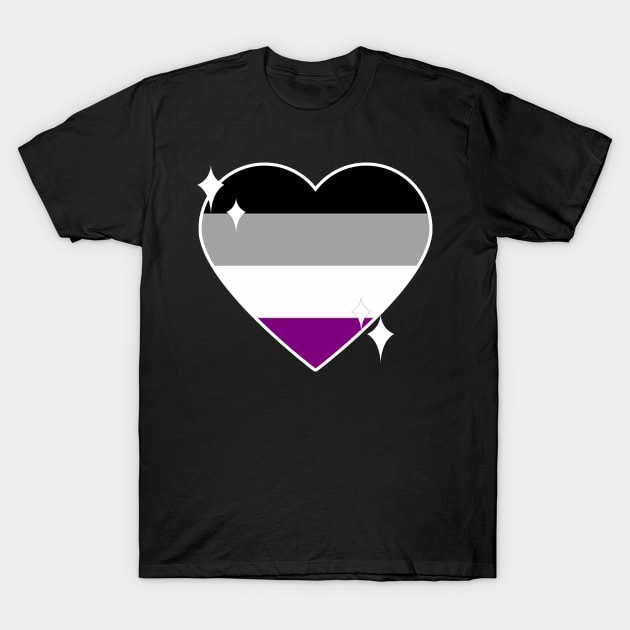 Kawaii Pride Collection - Asexual T-Shirt by rewordedstudios